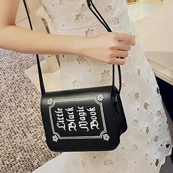 SOLD OUT Little Black Magic Book Purse - Picture 2 of 11